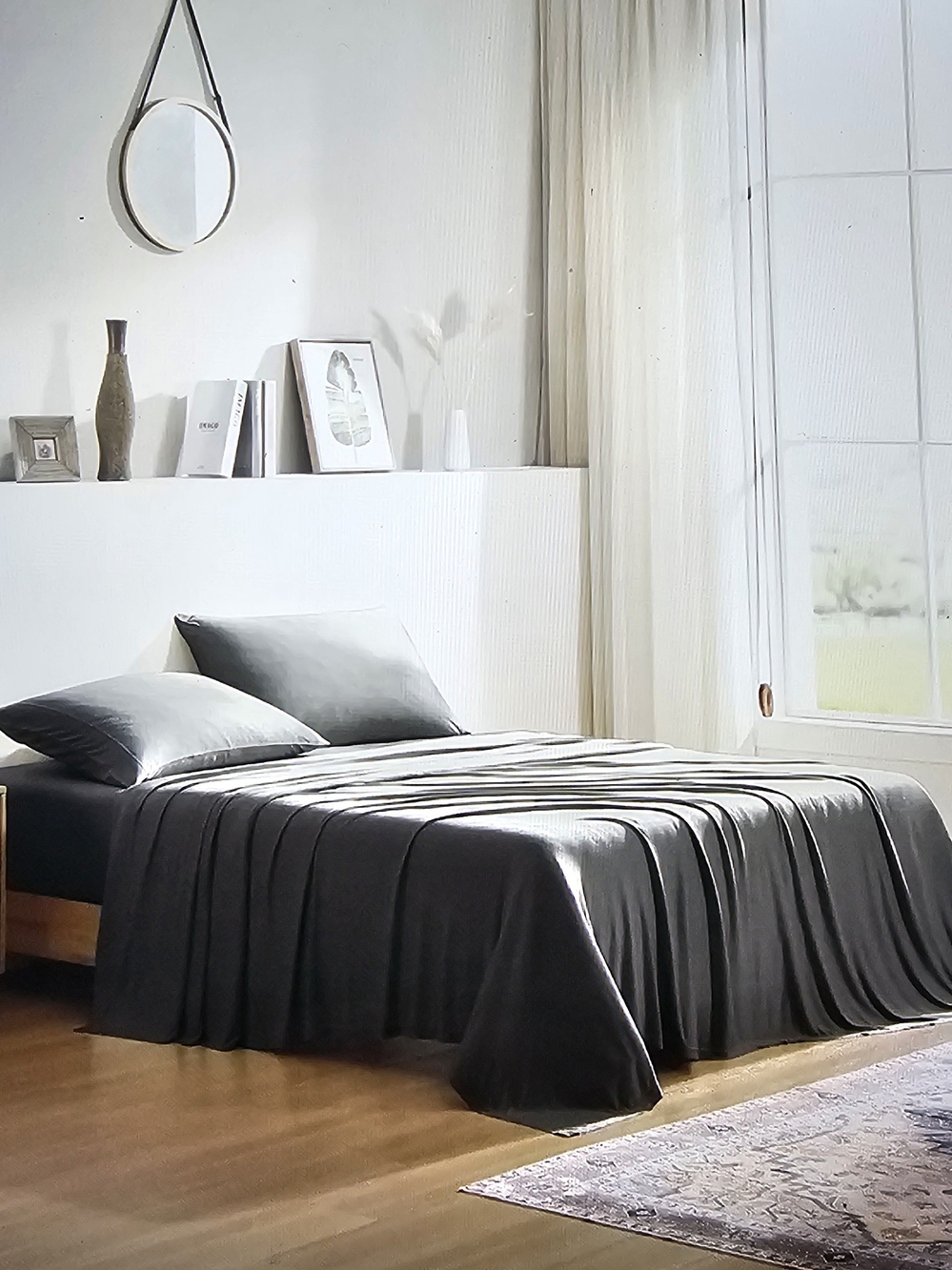 Classic Charcoal Grey Sheet Set by